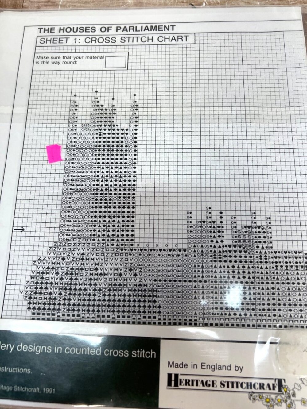 The Houses Of Parliament Cross Stitch Chart Kit By Susan Ryder Heritage - Picture 3 of 3
